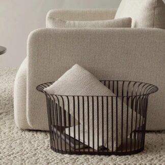 Varna Wing Versatile Living Basket Black & White